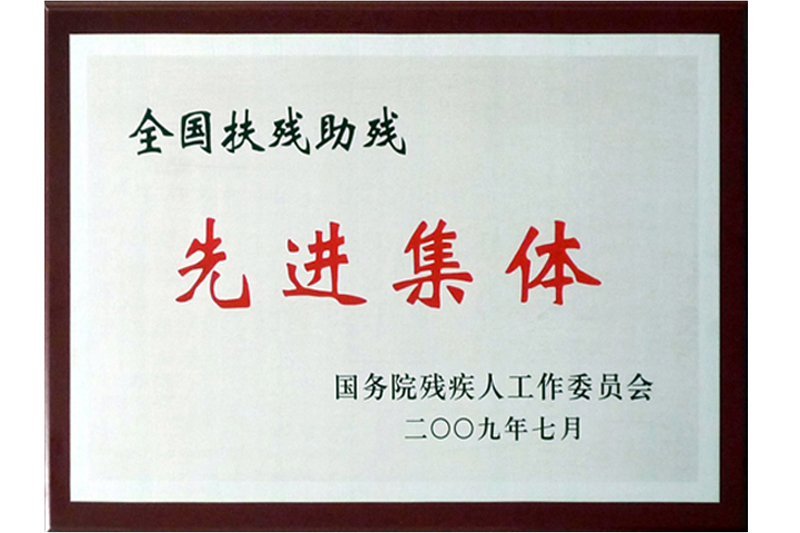 全國扶殘助殘先進(jìn)集體（2009）